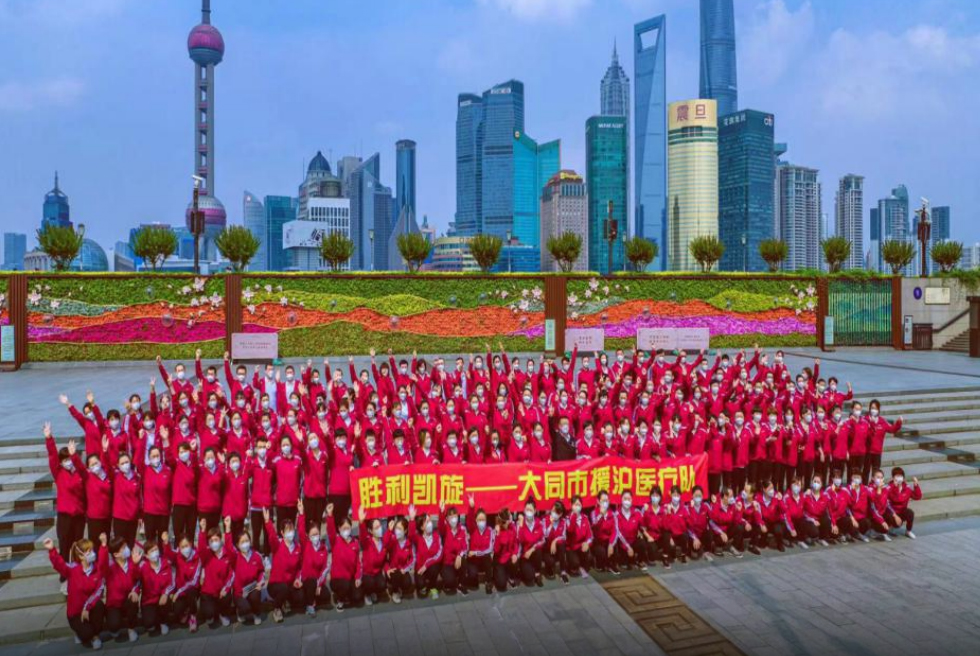 大同市援滬醫療隊員在上海抗疫1